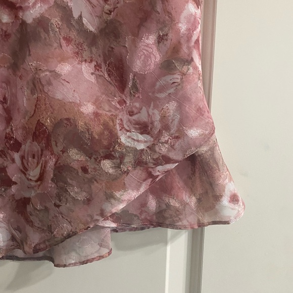 2 piece Women's Floral Top and Skirt set by Sag Harbor - Picture 3 of 8